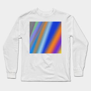 blue green red abstract texture pattern design Long Sleeve T-Shirt